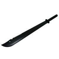 Sabie de vanatoare DEPOX®, Ninja Blade, maner metal, 50 cm, negru, teaca inclusa - 3