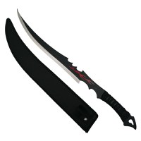 Sabie de vanatoare, Fire Blade, maner lemn, 70 cm, teaca inclusa - 6