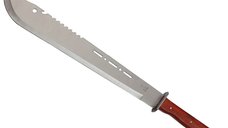 Sabie de vanatoare IdeallStore®, Seoul Soul, otel inoxidabil, maner lemn, 70 cm, maro