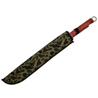 Sabie de vanatoare IdeallStore®, Seoul Soul, otel inoxidabil, maner lemn, 70 cm, maro - 3