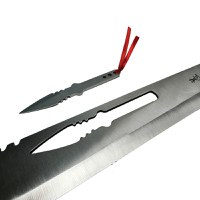 Sabie de vanatoare, Samurai Blade, maner textil, 67 cm, cutit de aruncat inclus - 6