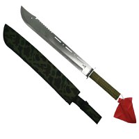 Sabie de vanatoare, Samurai Blade, maner textil, 67 cm, teaca cadou - 3