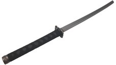 Sabie katana decorativa IdeallStore®, panoplie, Last Samurai, negru, metal, 51.5 cm, suport inclus