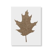 Sablon Perete vopsire, tencuiala 0.7mm Oak Leaf Refolosibil, model MXSP7185, 200 x 200 mm - 3