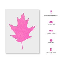 Sablon Perete vopsire, tencuiala 0.7mm Oak Leaf Refolosibil, model MXSP7185, 200 x 200 mm - 1