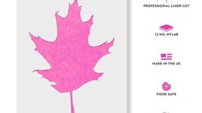 Sablon Perete vopsire, tencuiala 0.7mm Oak Leaf Refolosibil, model MXSP7185, 200 x 200 mm