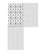 Sablon Perete vopsire, tencuiala model „Fundal”, 400 x600 mm MXSP7663 - 1