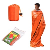 Sac de dormit IdeallStore®, Sleep Tight, polietilena, 210x90, portocaliu - 6