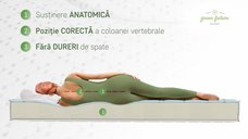 Saltea Argentum Therapy 160x200 cm, H 18 cm, cu Ioni de Argint, Super Ortopedica si Anatomica