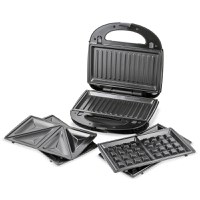 Sandwich-Maker multifunctional (3 in 1) Zass ZSMD 04, negru-argintiu - 3
