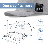 Sapca smart ,multifunctionala in aer liber cu difuzoare Bluetooth ,  muzica reglabila fara fir - 2