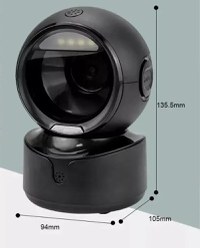 Scanner coduri de bare 1D, 2D si QR, cu senzor de scanare inteligenta automata, negru - 5