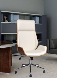 Scaun de birou directorial US116 Calisto, alb, 60x65x111-118 cm - 2