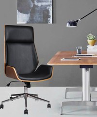 Scaun de birou directorial US116 Calisto, negru, 60x65x111-118 cm - 2