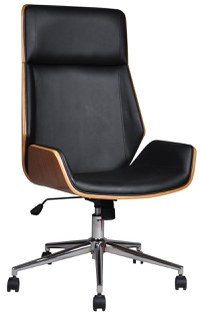 Scaun de birou directorial US116 Calisto, negru, 60x65x111-118 cm - 1