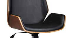 Scaun de birou directorial US116 Calisto, negru, 60x65x111-118 cm