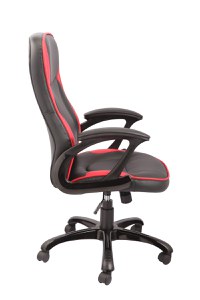 Scaun de birou directorial US25 Reno, negru, 63x69x110-122 cm - 3