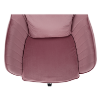 Scaun de birou, tesatura de catifea albastra / crom, KLIAN - 15