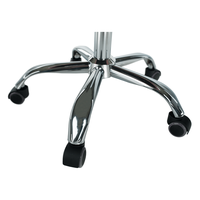 Scaun de birou, tesatura de catifea albastra / crom, KLIAN - 11