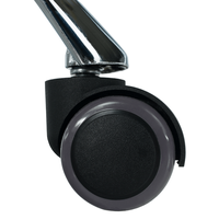 Scaun de birou, tesatura de catifea albastra / crom, KLIAN - 10