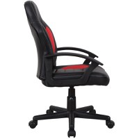 Scaun gaming US92 Euro, negru si rosu, 55x55x88-100 cm - 2