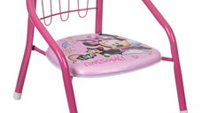 Scaun metalic pentru copii Minnie Mouse, roz, 36 x 35 x 36 cm, suport pana la 80 kg