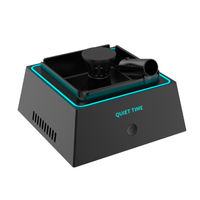 Scrumiera electrica moderna cu aspirare, Adsinio, 2 nivele de absorbtie, Purificator de aer incorporat, Lumina LED,Negru - 1