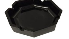 Scrumiera PASABAHCE Kosem, 11 cm, sticla neagra