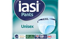 Scutece tip chilot unisex IASI, marimea 5 (XXL), 10 bucati, confortabili, super subtiri, cu Vitamina E si aloe vera