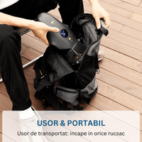 Scuter subacvatic, SEASCOOTER, Suport camera de actiune, Manere detasabile, cu suport pentru Paddleboard/placi SUP - 10