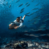 Scuter subacvatic, SEASCOOTER, Suport camera de actiune, Manere detasabile, cu suport pentru Paddleboard/placi SUP - 9