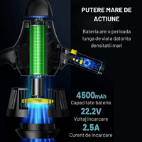 Scuter subacvatic, SEASCOOTER, Suport camera de actiune, Manere detasabile, cu suport pentru Paddleboard/placi SUP - 6