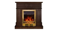 Semineu electric Ambasador Maro inchis & Galileo gold, Art Flame, 1000x1048x300 mm, 2000W - 3
