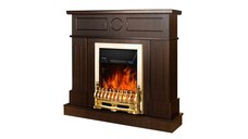 Semineu electric Ambasador Maro inchis & Galileo gold, Art Flame, 1000x1048x300 mm, 2000W