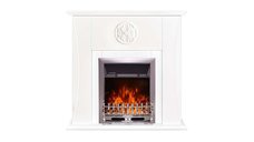 Semineu electric Benedict & Galileo silver, Art Flame, 1020x1000x240 mm, 2000W