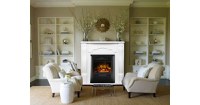 Semineu electric Clasic alb & Cristina, Art Flame, 883x950x300 mm, 2000W - 3