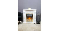 Semineu electric Clasic alb & Galileo silver, Art Flame, 883x950x300 mm, 2000W - 1