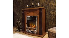 Semineu electric Clasic nuc & Galileo silver, Art Flame, 883x950x300 mm, 2000W