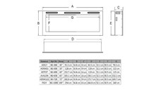 Semineu electric de perete-incorporabil Hefest, 544x1524x140 mm, 1500W