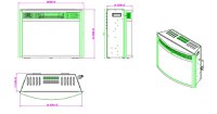 Semineu electric incorporabil Ararat, 495x660x310 mm, 1950W - 1