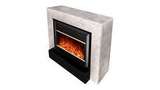 Semineu electric Martin & Mars, Art Flame, 860x1000x300 mm, 1500W