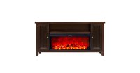 Semineu electric Mozart Maro inchis & Tasmania, Art Flame, 750x1500x300 mm, 1500W - 4