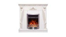 Semineu electric Napoli alb & Galileo silver, Art Flame, 1035x1100x300 mm, 2000W