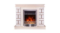 Semineu electric Nazary mini jasmine & Galileo silver, Art Flame, 874x1080x245 mm, 2000W