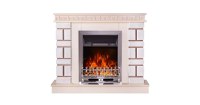 Semineu electric Nazary mini jasmine & Galileo silver, Art Flame, 874x1080x245 mm, 2000W - 1