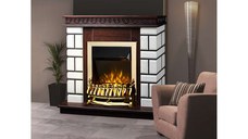 Semineu electric Nazary mini nuc & Galileo gold, Art Flame, 874x1080x245 mm, 2000W