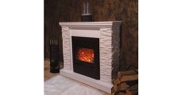Semineu electric Rock alb & Cristina, Art Flame, 903x980x300 mm, 2000W - 4