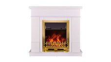 Semineu electric Rodos & Galileo gold, Art Flame, 1000x1034x300 mm, 2000W