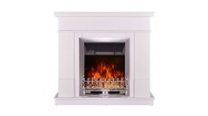 Semineu electric Rodos & Galileo silver, Art Flame, 1000x1034x300 mm, 2000W