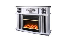 Semineu electric Roma mini alb & Mars, Art Flame, 1500W, 974x1200x318 mm